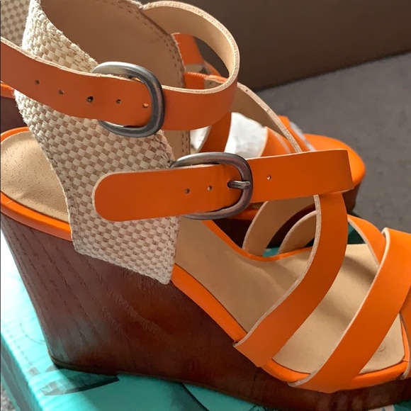 🍀 LUCKY brand Stacey wedge  sandals sz37 - Picture 5 of 6